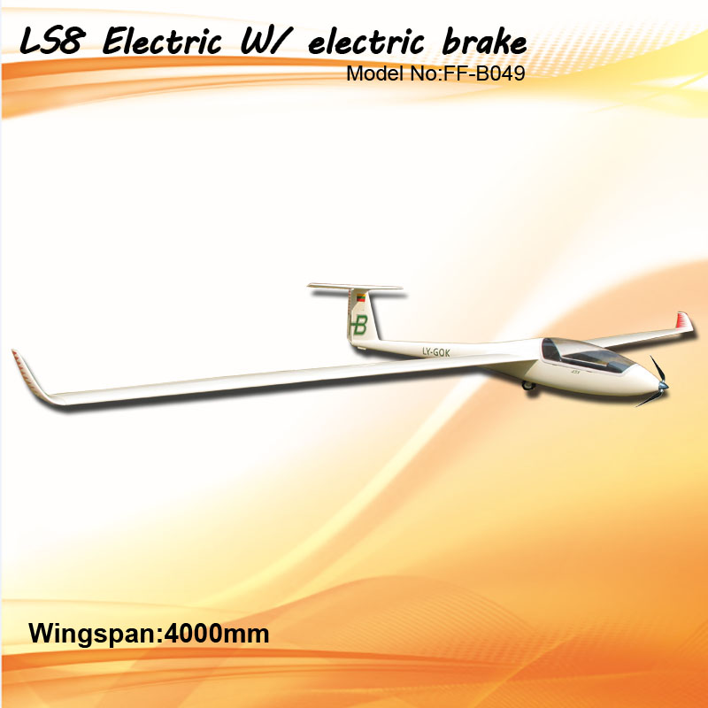 LS8 Electric W/ brake_Kit w/retract gear &motor & Prop